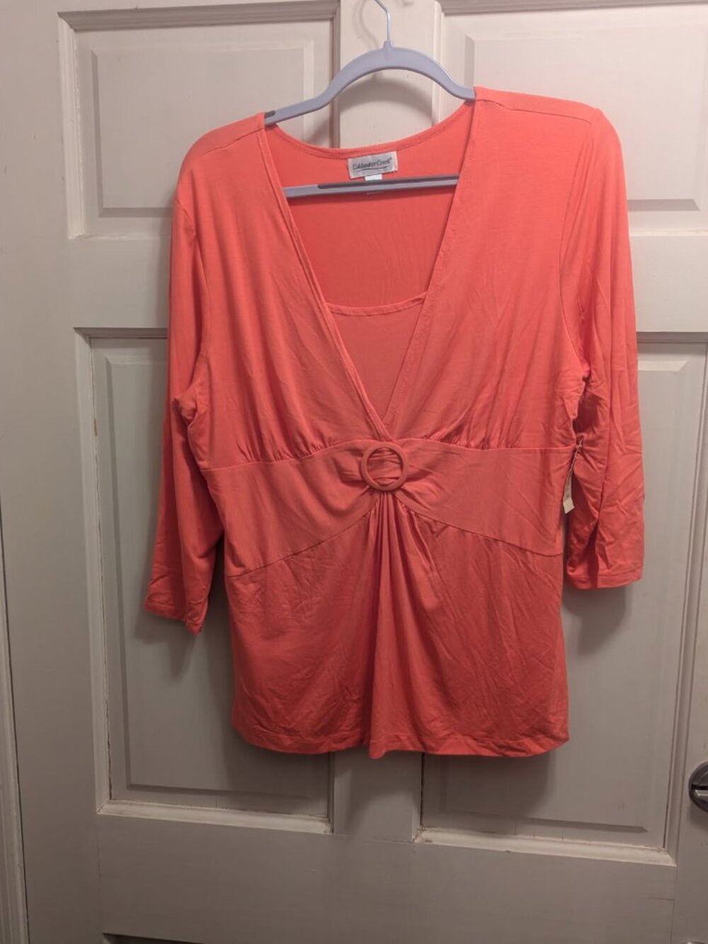 Top NWT Pretty shrimp color Coldwater Creek size medium